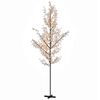 vidaXL LED Tree Warm White Steel, Plastic Large Height-Adjustable