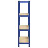 vidaXL 4-Layer Storage Shelf Blue Steel&Engineered Wood