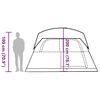vidaXL Family Tent Cabin 6-Person Green Waterproof