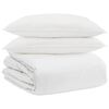 vidaXL Duvet Set with Pillow 3 pcs White Down Feather