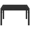 vidaXL Garden Coffee Table Black Powder-coated steel Small Durable
