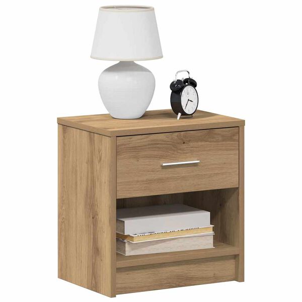 vidaXL Bedside Cabinet Set of 2 Artisan Oak Engineered wood Compact