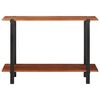 vidaXL Console Table Brown and Black 43.31 x 11.81 x 29.53 in
