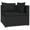vidaXL Garden Lounge Set Black