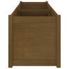 vidaXL Planter Honey Brown Solid Pine Wood 78.7 in x 19.7 in x 19.7 in