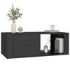 vidaXL Coffee Table Black Engineered wood 39.4 in x 19.9 in x 13.8 in