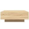 vidaXL Coffee Table Sonoma oak Engineered wood Medium Lights