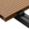 vidaXL WPC Hollow Decking Boards with Accessories 32.8 '² 13.1 ' Teak (4x45004)