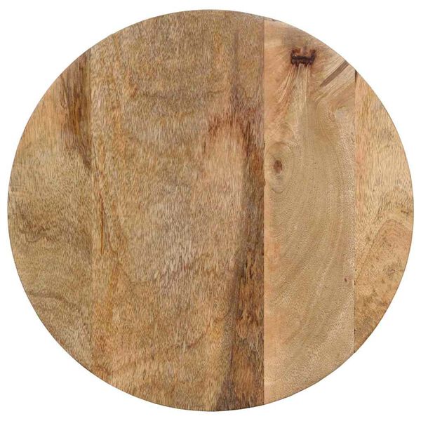 vidaXL Side Table Black Solid mango wood Small Decorative Inlays