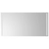 vidaXL LED Bathroom Mirror Clear Glass 39.4x23.6 in LED Bathroom Mirror
