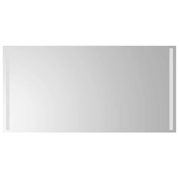 vidaXL LED Bathroom Mirror Clear Glass 39.4x23.6 in LED Bathroom Mirror