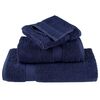 vidaXL Sauna Towel Set of 4 Navy Blue 100% ring-spun cotton