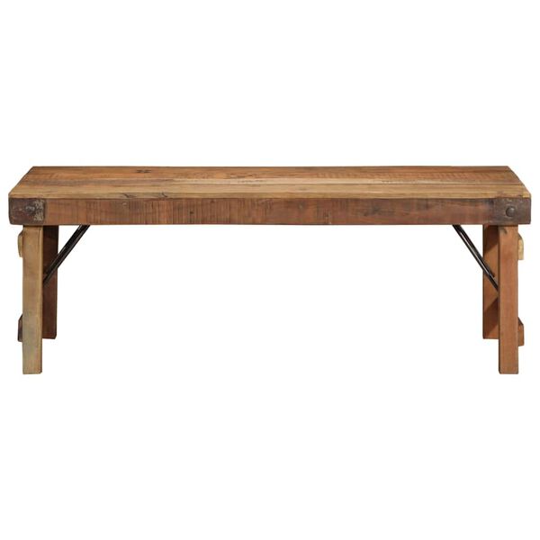 vidaXL Coffee Table Brown 43.31 x 21.65 x 15.75 in Solid Reclaim Wood