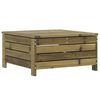vidaXL Garden Footstool Leaf Impregnated Pine Wood 24.4 x 25.0 x 12.6 in