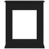 vidaXL Fireplace Surround Black Oak 75x20x87,5 cm Engineered Wood