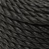 vidaXL Work Rope Black 0.47 " 820.2 ' Polypropylene