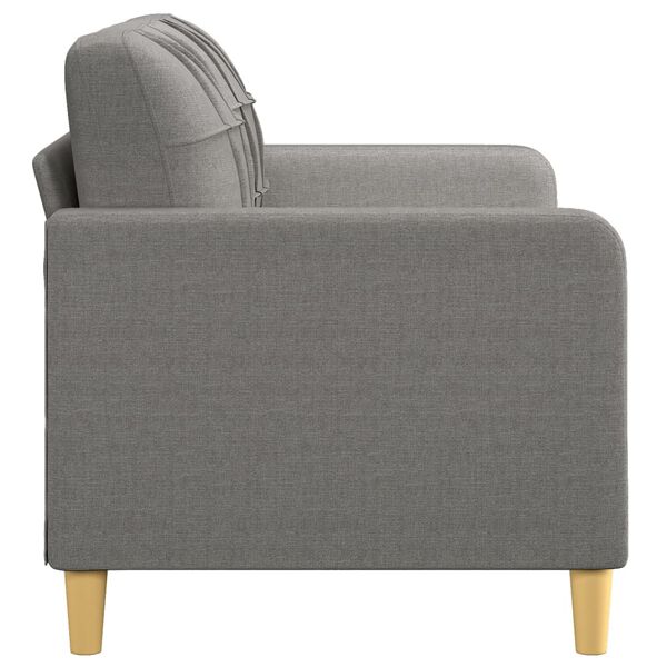 vidaXL 2-Seater Sofa Dark Gray 55.1" Fabric