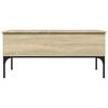 vidaXL Coffee Table Sonoma oak Engineered wood, metal