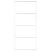 vidaXL Sliding Door Frosted ESG Glass and Aluminum 35.4"x80.7" White