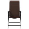vidaXL Garden Chair Set of 4 Brown PE rattan Medium Foldable