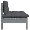 vidaXL Garden Lounge Set Set of 3 Grey and Anthracite