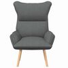 vidaXL Relaxing Chair Dark gray 69 x 74 x 93 cm fabric