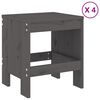 vidaXL Garden Dining Set Grey Solid pine wood Medium Minimalistic