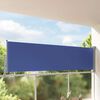 vidaXL Side Awning Blue Polyester 39.4 x 118.1 in Retractable