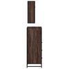 vidaXL Bathroom Furniture Set Brown Oak Engineered Wood Medium