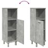 vidaXL Bathroom Cabinet Concrete Grey Engineered Wood 11.8x11.8x37.4 in