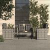 vidaXL Outdoor Lounge Set Grey Poly Rattan UV-resistant materials
