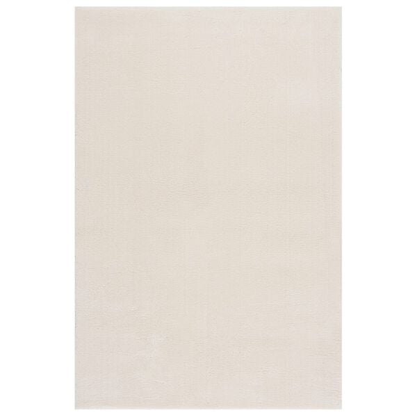 vidaXL Shaggy Rug Cream white 100% Polyester 94.5 x 133.9 in Shaggy Rug