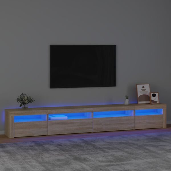vidaXL TV Cabinet Sonoma oak Engineered wood Large TV Cabinet