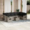 vidaXL Garden Sofa Set Light grey and dark grey