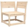 vidaXL Garden Lounge Set Natural wood Solid pine wood Large Modular