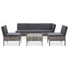 vidaXL Garden Lounge Set Grey and Anthracite