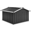 vidaXL Garden Shed Anthracite Galvanized steel Medium Durable