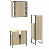 vidaXL Bathroom Cabinet Set Sonoma Oak Engineered Wood Medium