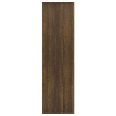 vidaXL Book Cabinet/Room Divider Brown Oak 23.6"x11.8"x40.6" Engineered Wood