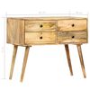 vidaXL Sideboard Brown Solid Mango Wood Medium Storage Sideboard