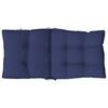 vidaXL Lowback Chair Cushion Set of 6 Navy Blue