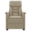 vidaXL Electric Massage Recliner Light Gray Faux Leather