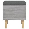 vidaXL Storage Bench Grey Sonoma Engineered wood Standard Storage Bench