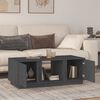 vidaXL Coffee Table Gray Solid Pine Wood 43.3 in x 19.7 in x 15.7 in
