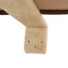 vidaXL Cat Tree Beige and Brown Particle board, plush, sisal rope