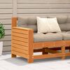 vidaXL Garden Sofa Wax Brown Solid Pine Wood Small Modular Garden Sofa