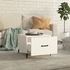 vidaXL Coffee Table White Engineered wood 20 x 20 x 15.7 in Coffee Table