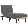 vidaXL Chaise Lounge Dark grey 100% polyester, plywood One size