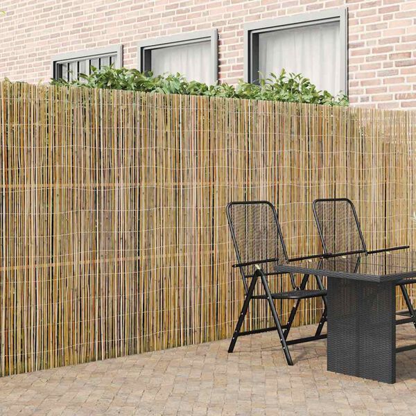 vidaXL Bamboo Fence Natural 157.48 x 70.87 in Bamboo