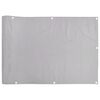 vidaXL Balcony Privacy Screen Grey 196.9x47.2" PVC